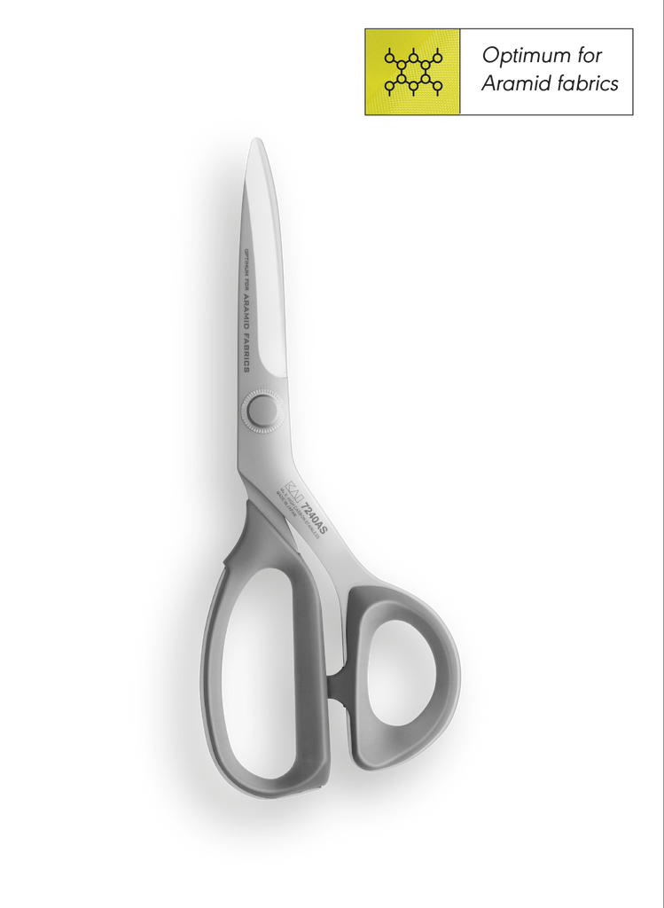 Kai Professional 9.5" Scissors for Aramid Fabrics - Fibre Glass, Kevlar, Carbon Fibre, Aramid, Leather
