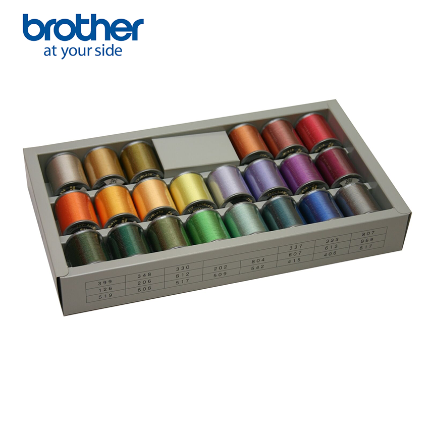 Brother Embroidery Thread - 22 Colour Pack