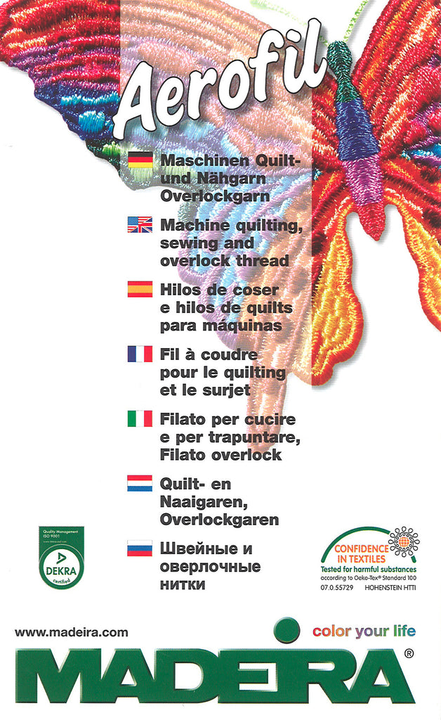 Madeira Aerofil Physical Colour Card