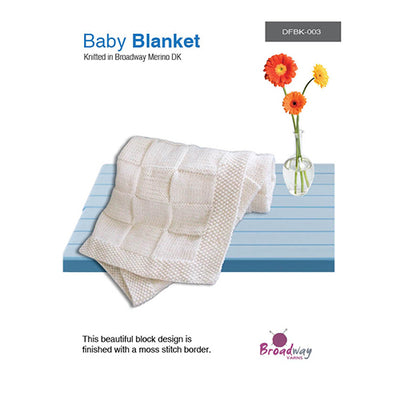 Broadway Baby Blanket knitting pattern DFBK-003