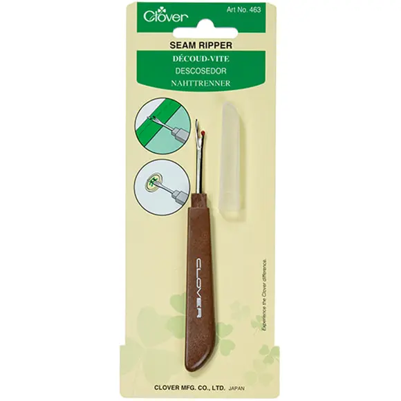 Clover Seam Ripper Wooden Handle