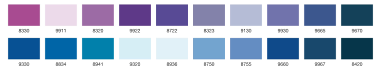 Aerofil Madeira Domestic Sewing Machine Thread - 400m, Purple/Blue Various Colours