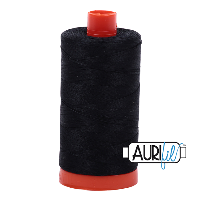 Aurifil 50 100% Cotton Thread - 1300m Cones - Popular Colours