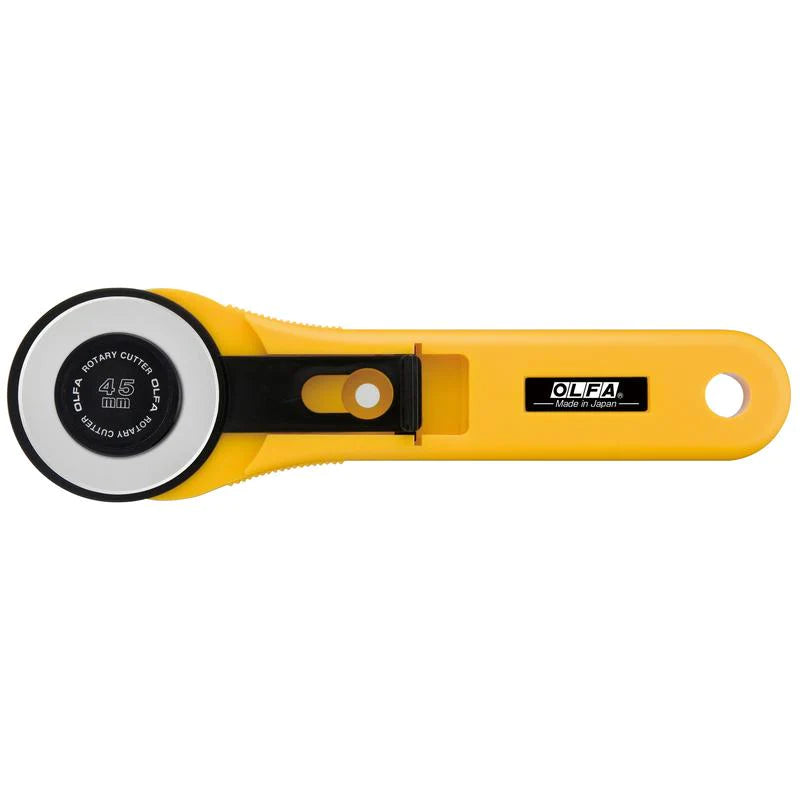 OLFA RTY-2/G yellow straight-handle 45mm rotary cutter