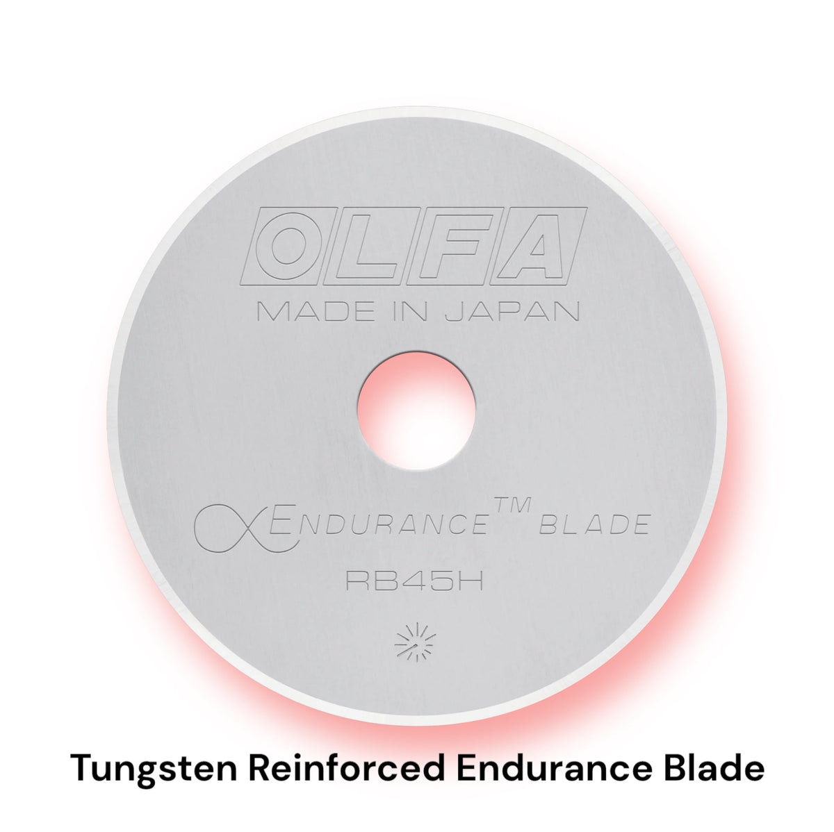 OLFA RB45H-1 Endurance blade ready for a compatible 45mm rotary cutter