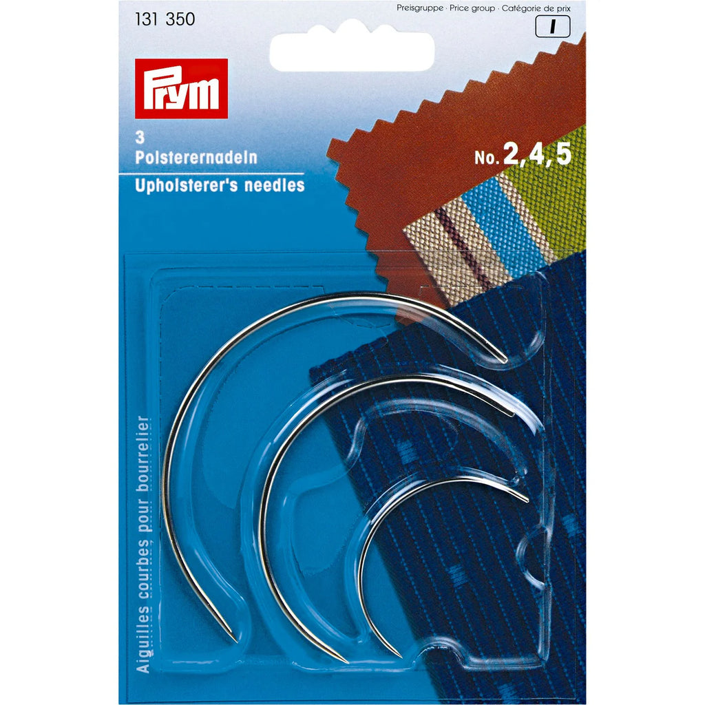 Prym Upholstery Needles Set. Sizes 2, 4, 5