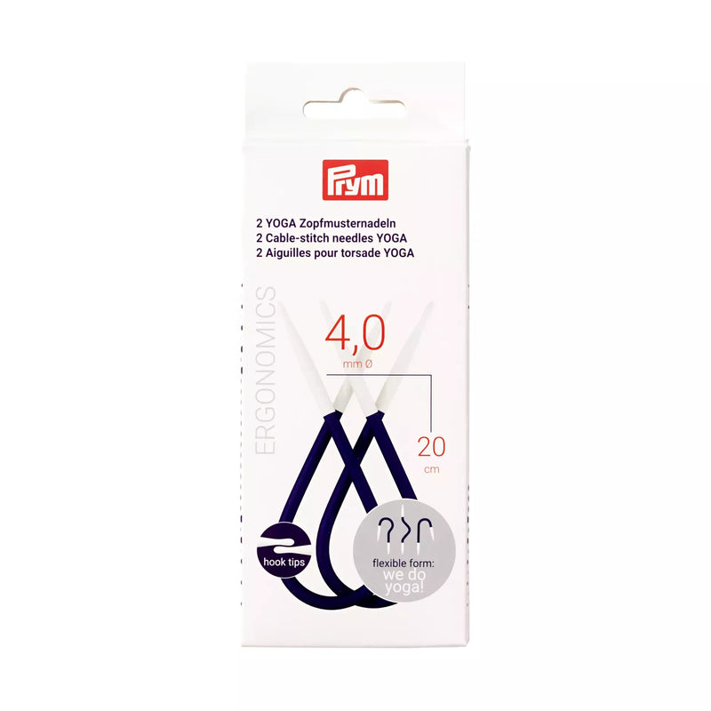 Prym YOGA 4mm by 20cm cable-stitch needles two-piece package