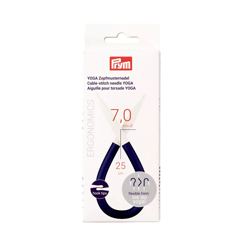 Prym YOGA 7mm by 25cm cable-stitch needle one-piece package
