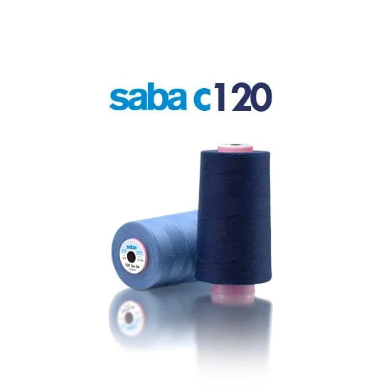 Amann SabaC 120 Core Spun Polyester Domestic/Industrial Machine Thread - 5000m