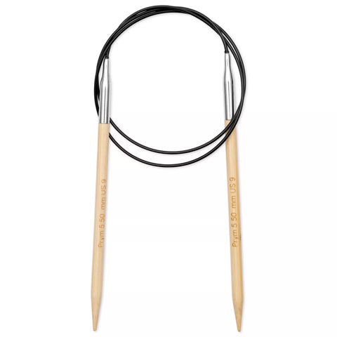 Prym 1530 bamboo circular knitting needle 80cm in 5.50mm