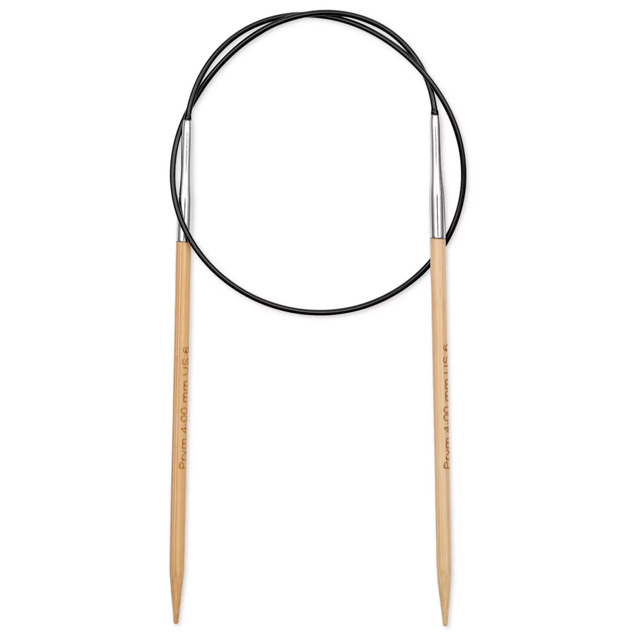 Prym 1530 bamboo circular knitting needles in 60cm length