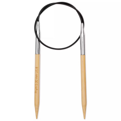 Prym 1530 bamboo circular knitting needle 40cm in 5.00mm