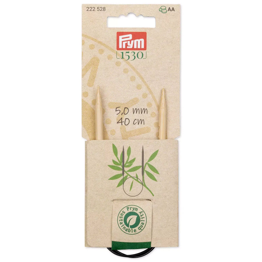 Prym bamboo circular knitting needles used for compact circular knitting