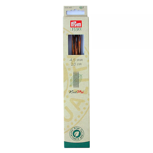 Prym KnitPro natural wood double-pointed needles 20cm in 4.50mm