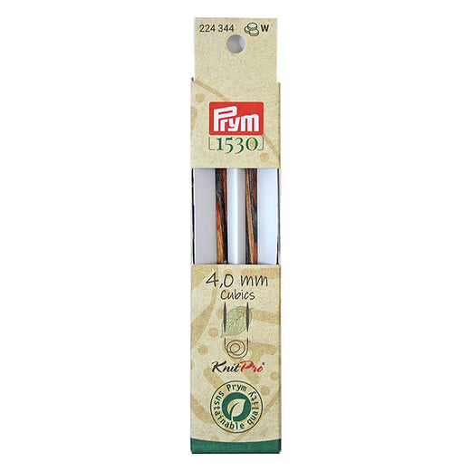 Prym KnitPro Natural Cubics 11.6cm interchangeable needle tips 4.00mm