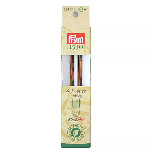 Prym KnitPro Natural Cubics 11.6cm interchangeable needle tips 4.50mm