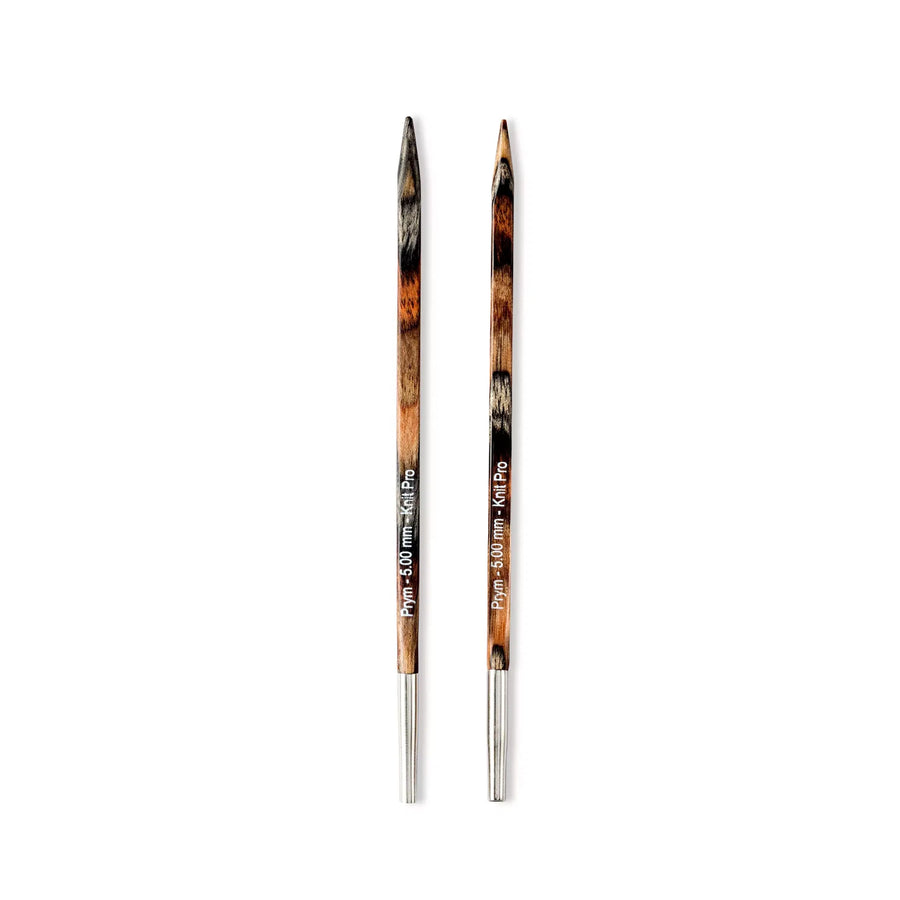 Prym KnitPro Natural Cubics interchangeable needle points and threaded connectors