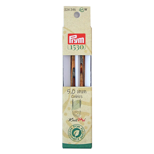 Prym KnitPro Natural Cubics 11.6cm interchangeable needle tips 5.00mm