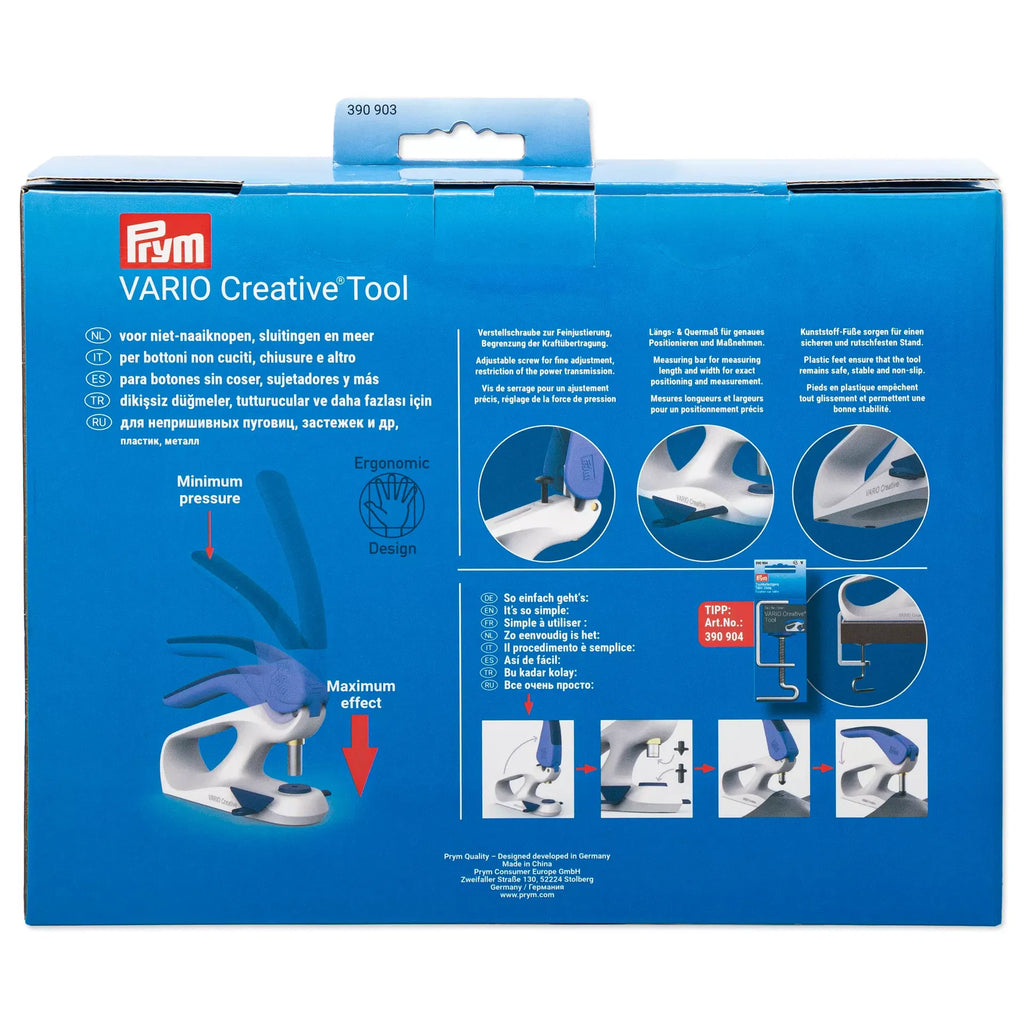 Prym Vario Creative Tool – Multi-Function Fastener & Eyelet Press