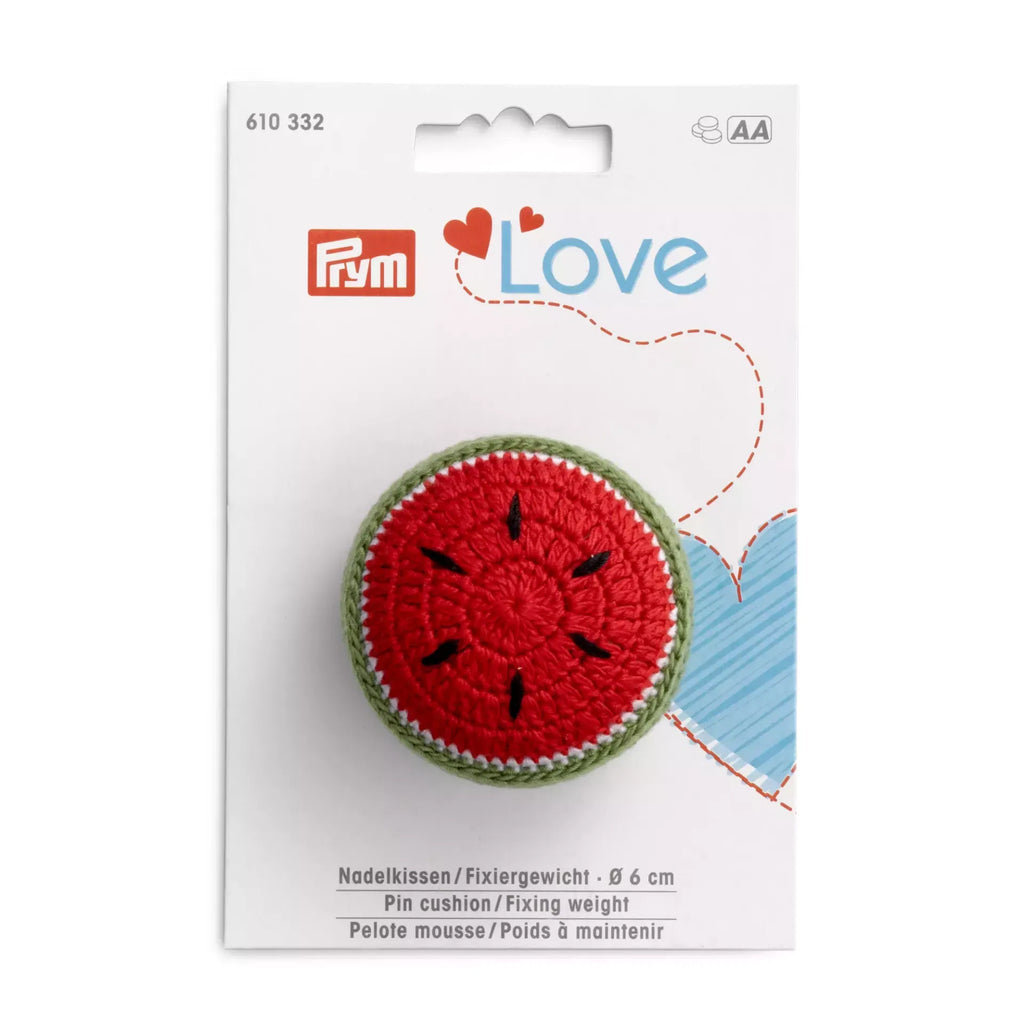 Prym Love Pin Cushion and Fixing Weight - Melon
