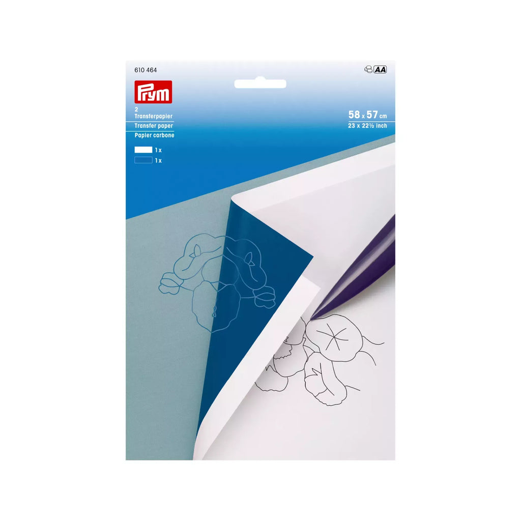 Prym Transfer Paper White/Blue – Versatile Sheets for Pattern Transfer & Marking