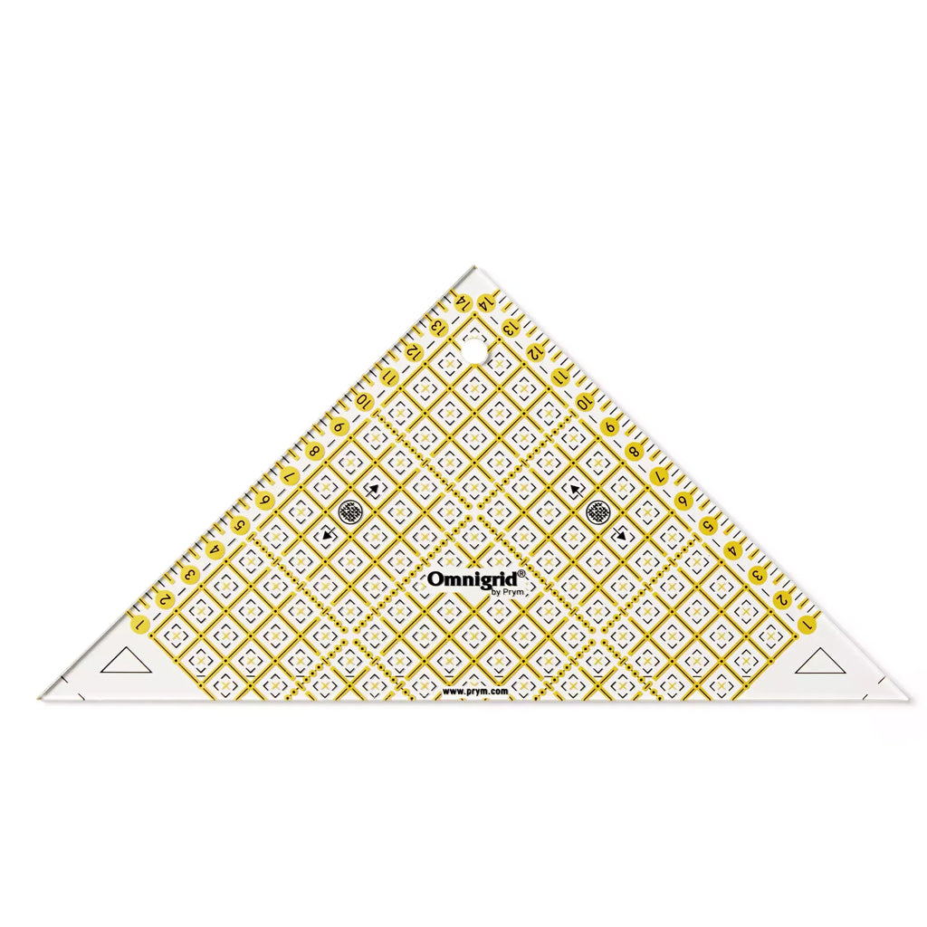 Prym Omnigrid Triangle Ruler for Half Square Triangles up to 15cm