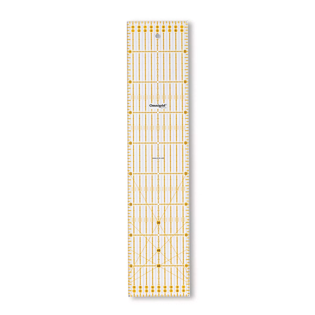 Prym Omnigrid Ruler 10 × 45 cm – Metric Universal Sewing & Quilting Ruler