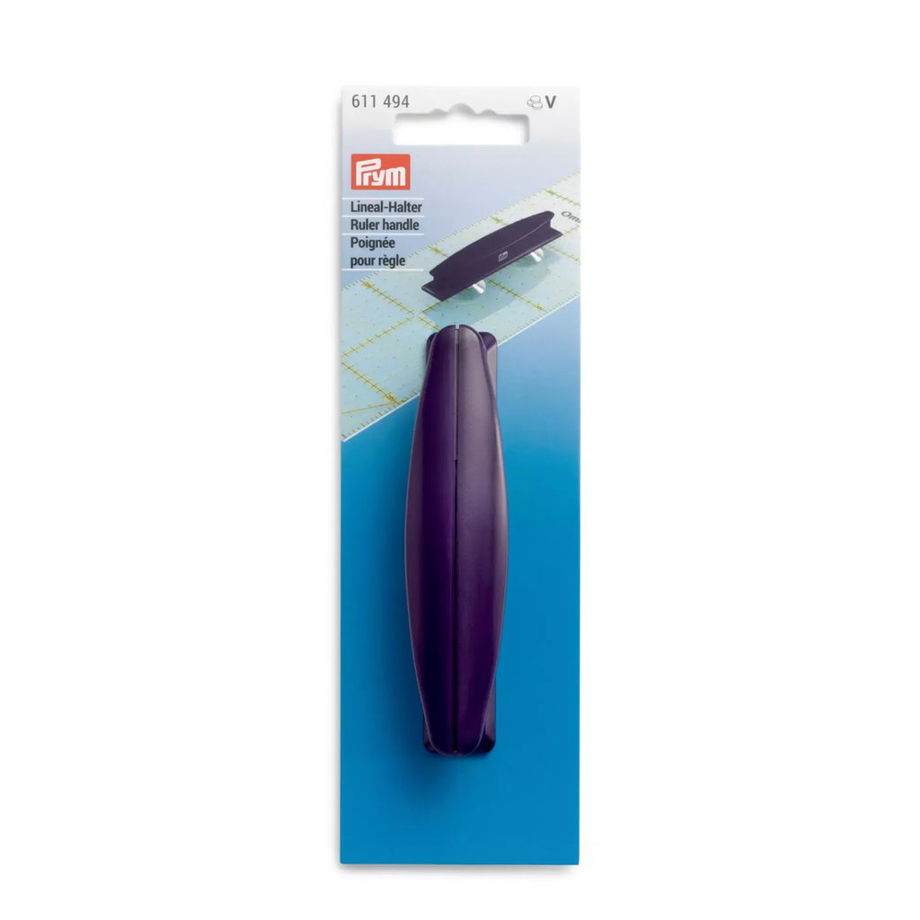 Prym Quilting Ruler Handle 10 cm x 2.5 cm – Suction Grip Tool for Patchwork & Sewing