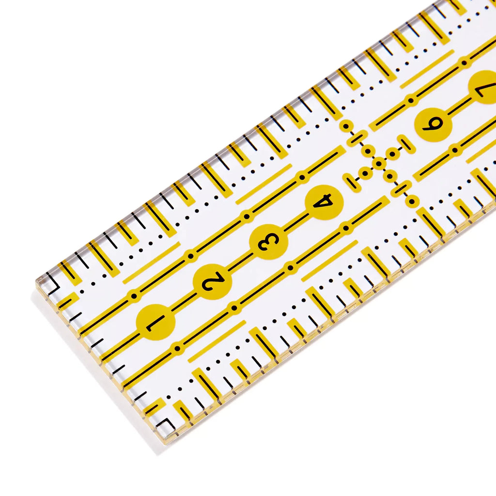 Prym Omnigrid Ruler 3 × 30 cm – Compact Universal Sewing & Quilting Ruler