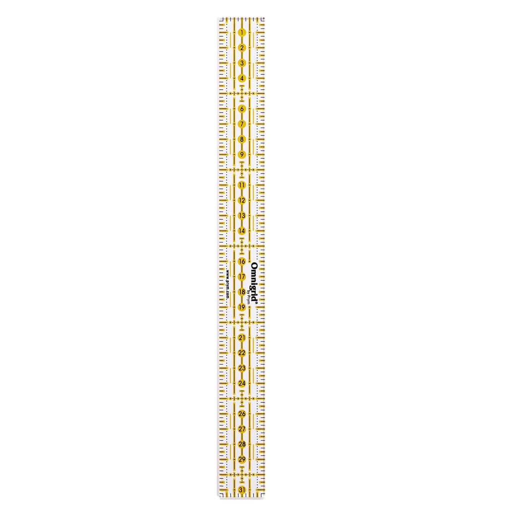 Prym Omnigrid Ruler 3 × 30 cm – Compact Universal Sewing & Quilting Ruler