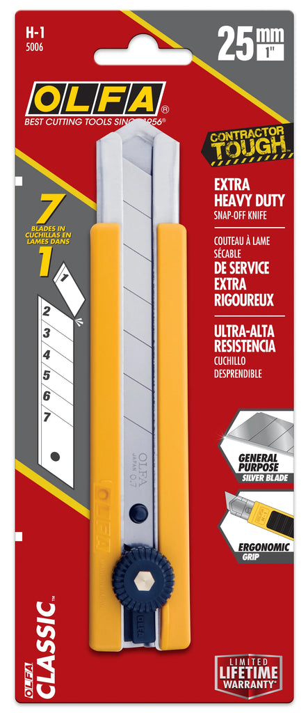 OLFA 25 mm H-1 Extra Heavy-Duty Utility Knife