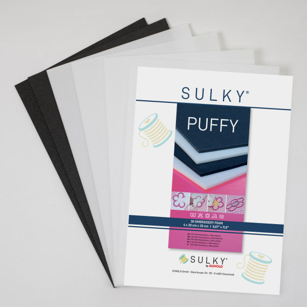 Gunold Sulky Puffy 3D Embroidery Foam Assorted Pack