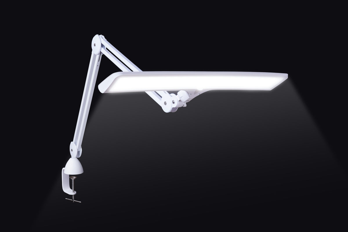 Daylight Lumi A35500 white professional LED clamp task lamp