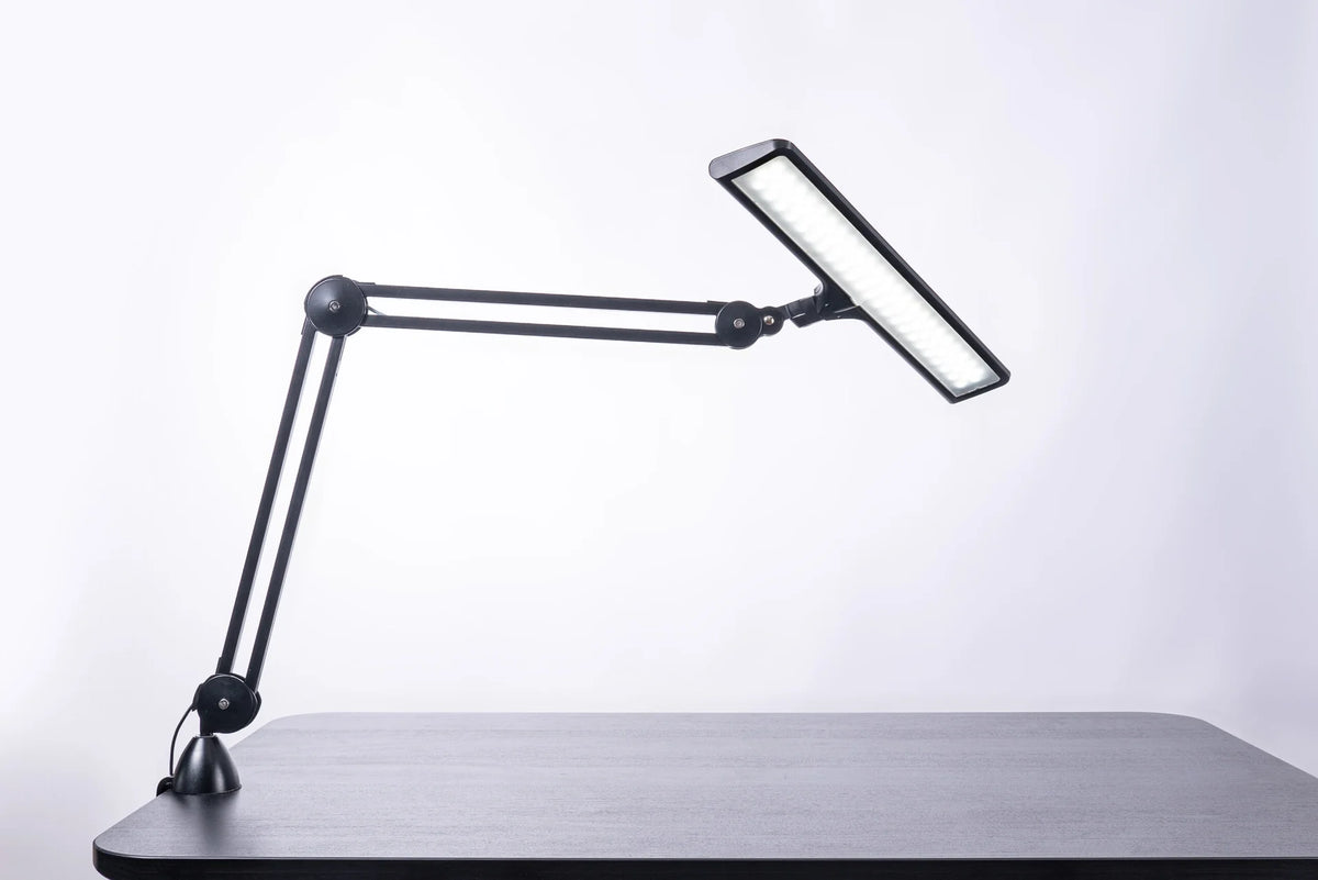 Daylight Lumi A35501 satin black professional LED clamp task lamp