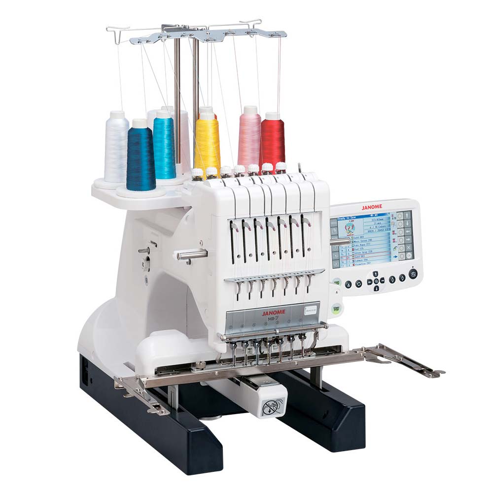 Janome MB-7E seven needle embroidery machine