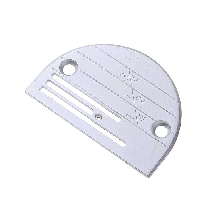 Plain Sewing Machine Needle Plate - 3 Row, Imperial Marking