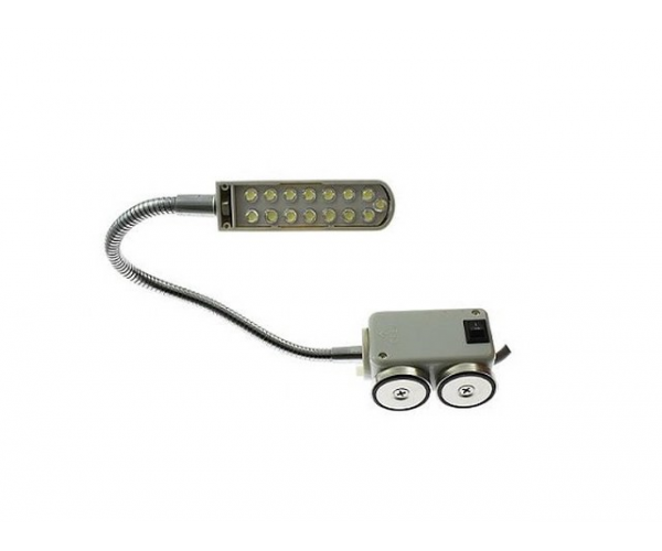 NewBrain LED-16M magnetic industrial sewing machine lamp with twin magnets and flexible neck