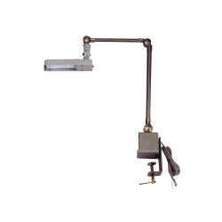 LED-98K industrial sewing table-mount lamp with articulated arm and clamp
