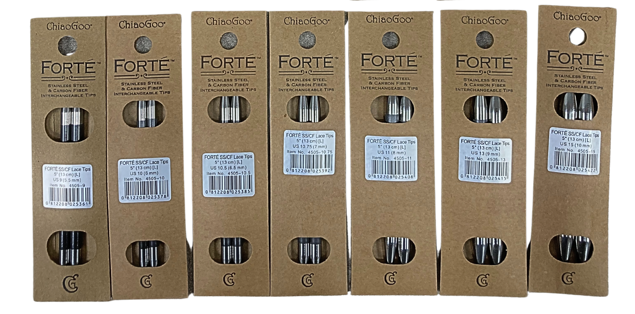 ChiaoGoo FORTE Large join tip sizes 5.5mm to 10mm