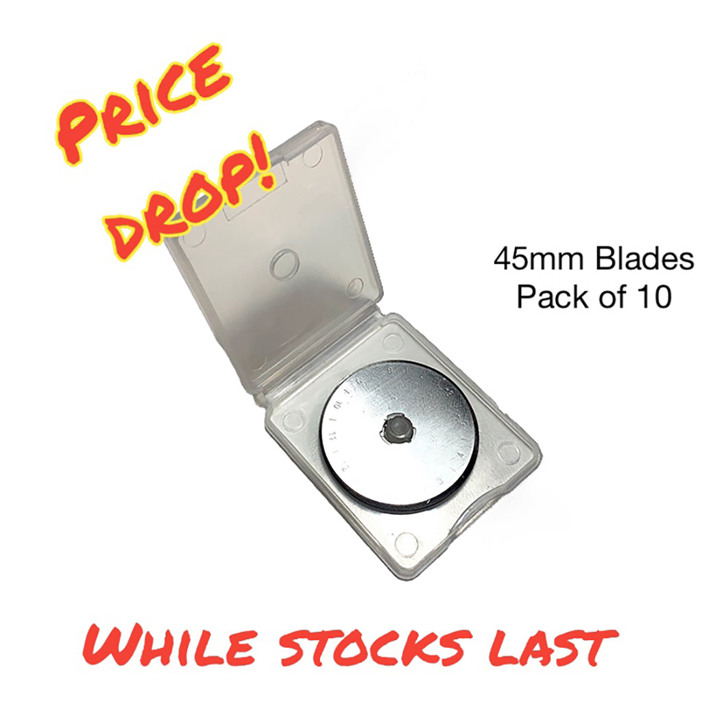 45mm Replacement Blades for Rotary Cutters - 10 pack!
