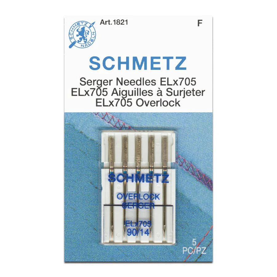 Schmetz Domestic Overlocker Serger Needles ELx705