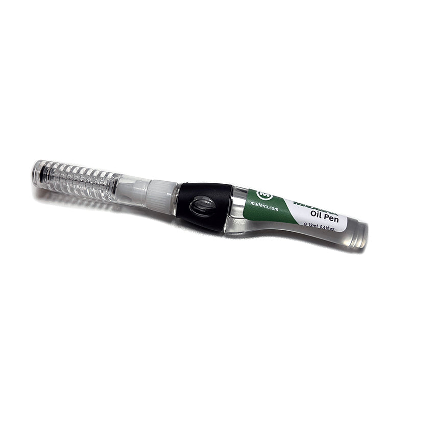 Madeira 050PEN refillable embroidery machine oil pen with a fine capped applicator