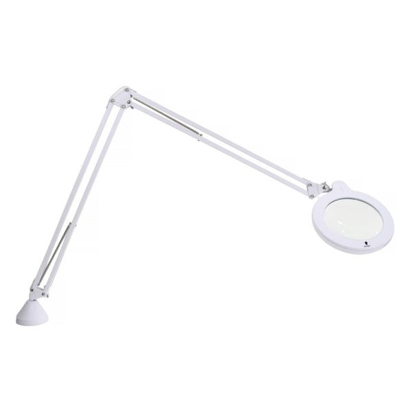 Daylight MAG Lamp S AN1200 white clamp-mounted LED magnifying lamp