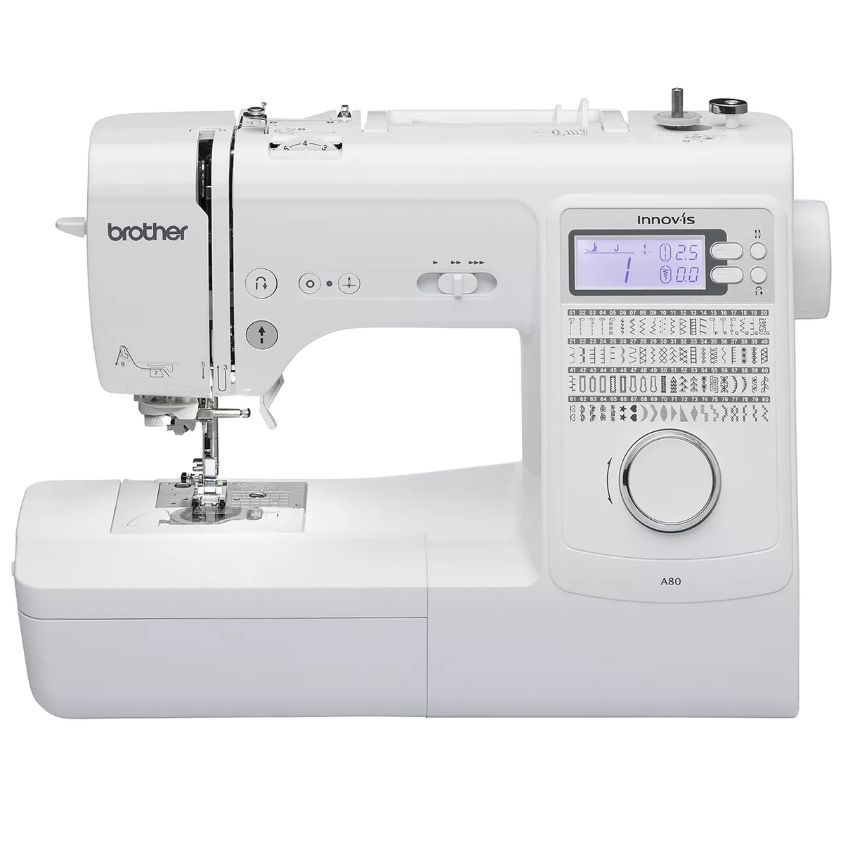 Brother Innov-is A80 electronic sewing machine, front view