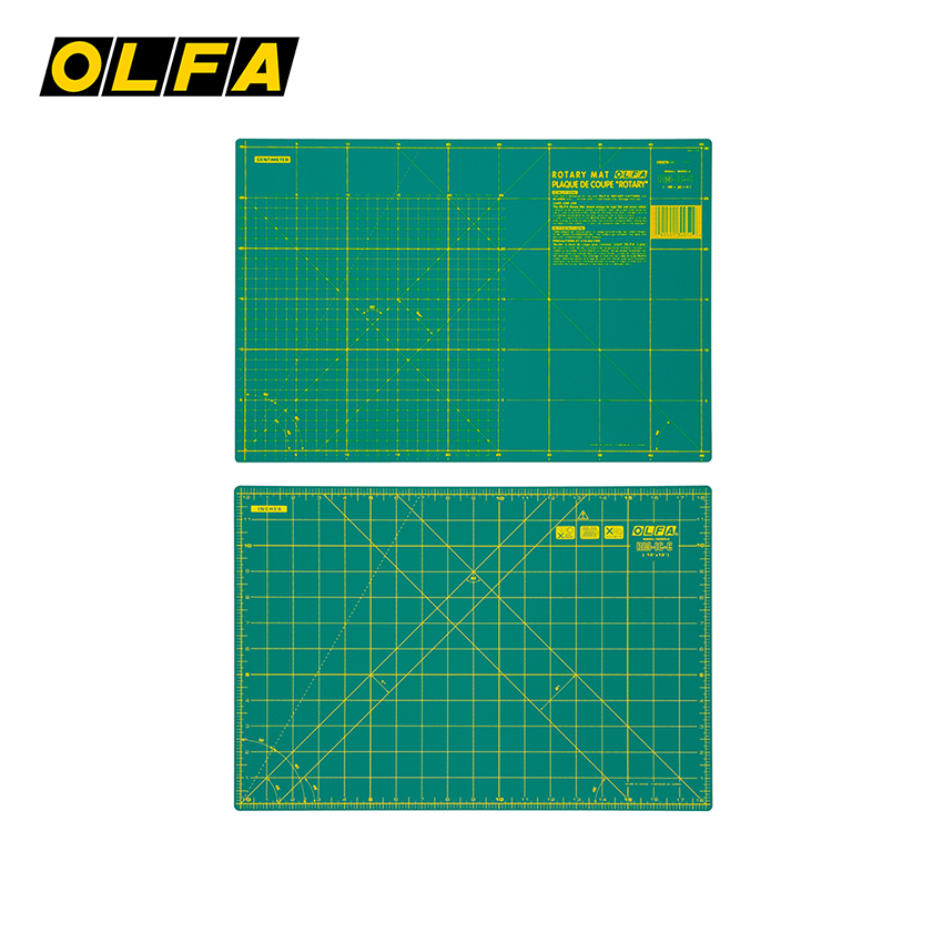 OLFA RM-12S green 12 by 12 inch imperial rotating cutting mat
