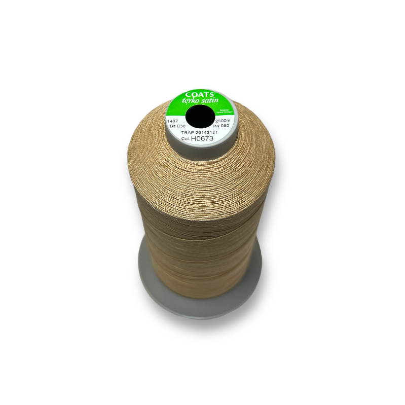 Coats Terko Satin 36 Tex 80 poly cotton upholstery thread 2500m cone