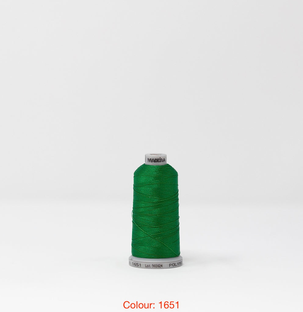 Madeira Polyneon 40 Embroidery Thread - 1000m Cones - Popular Colours