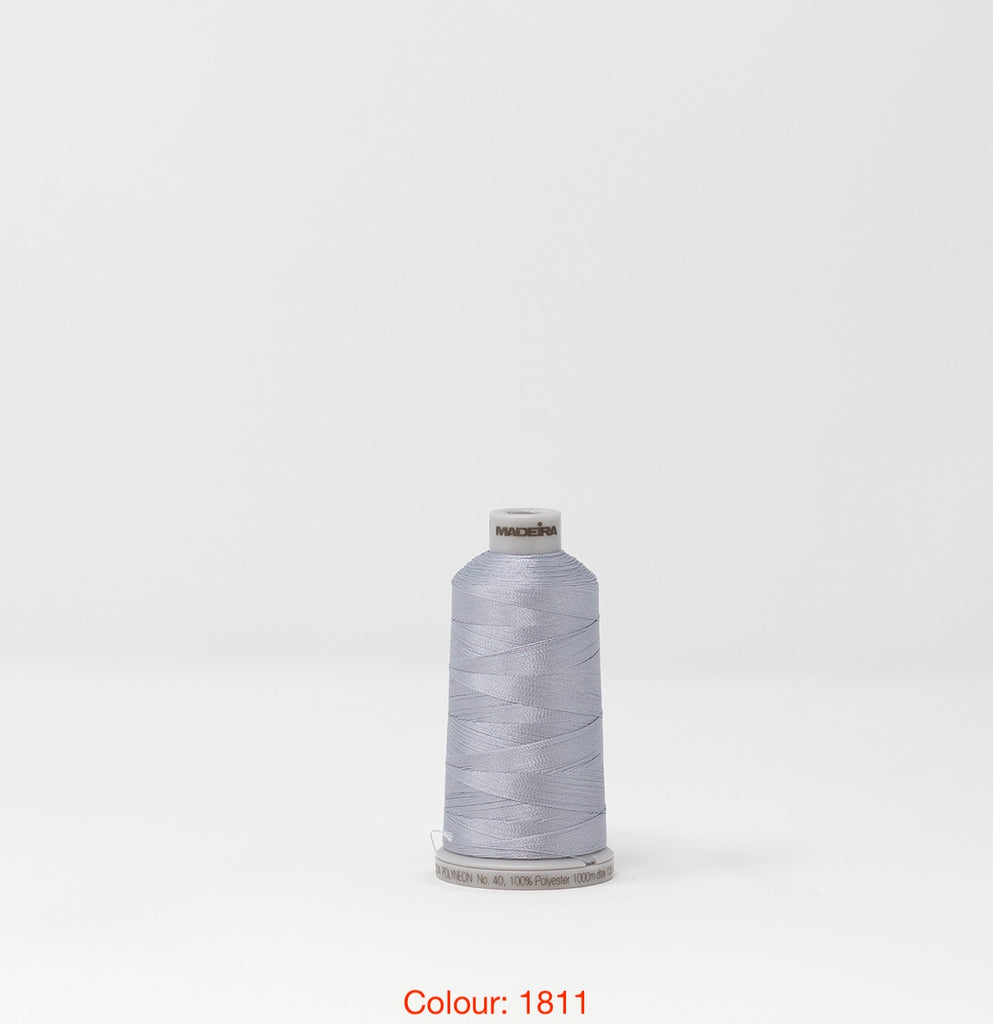 Madeira Polyneon 40 Embroidery Thread - 1000m Cones - Popular Colours