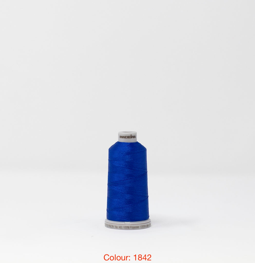 Madeira Polyneon 40 Embroidery Thread - 1000m Cones - Popular Colours