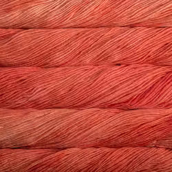 Malabrigo Worsted merino yarn colour 152 Tiger Lily